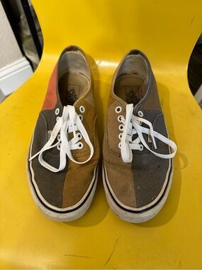 Vans Men’s Multi-Tone Canvas Sneakers - Brown/Gray/Orange/Green/Gold